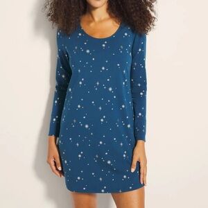 Soma “Into The Night Blue” Embraceable Sleepshirt Size Large